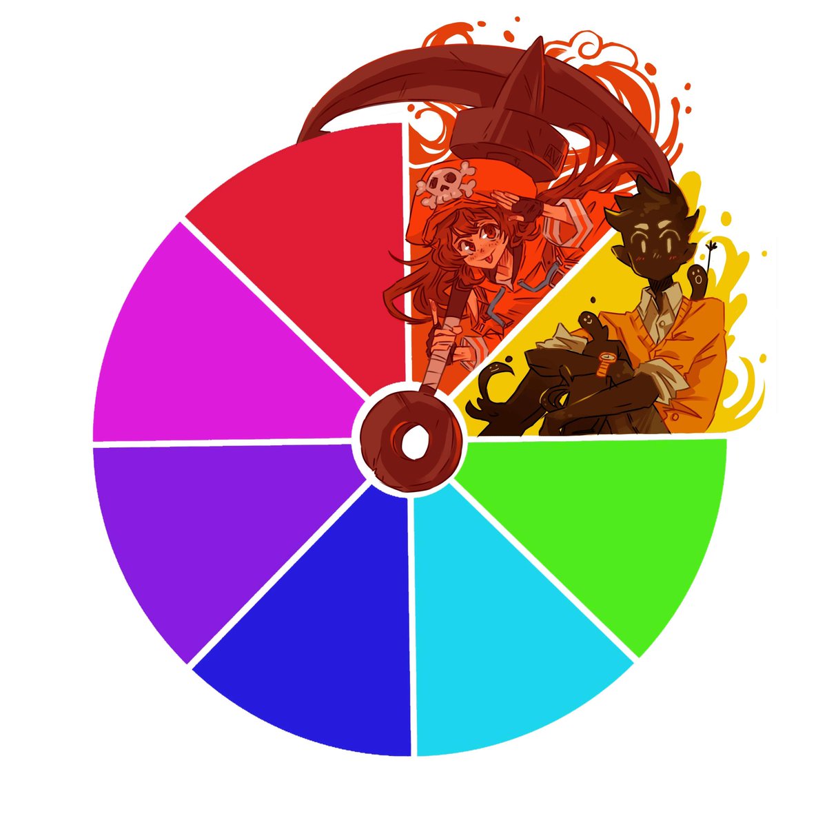AvianAria5's tweet photo. Up next on my favorite video game character wheel we have yellow:
Oz (they/he) from Monster Prom 💛 https://t.co/LPtFYIGxgn