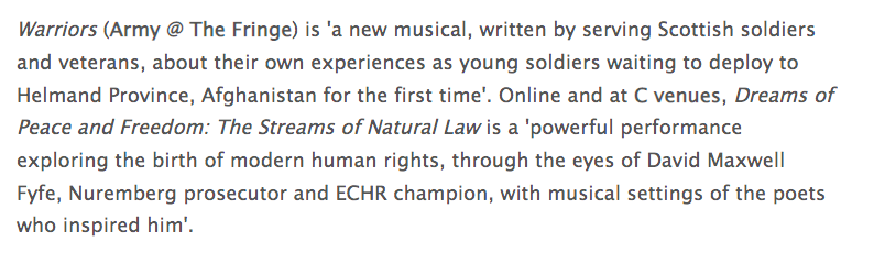 SongsotPeople's tweet photo. We are delighted that our song cycle #DreamsofPeaceandFreedom is highlighted by #edfringe in their launch. It tells the story of the birth of modern #humanrights through the eyes of David Maxwell Fyfe, British champion of #ECHR. 

Find out more⬇️
https://t.co/IwoUdJF1MF https://t.co/vwqF3IepTp