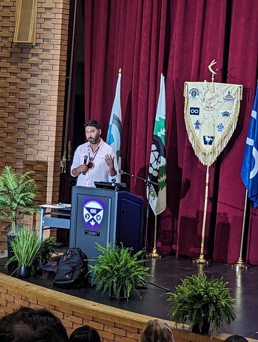 Great job emceeing #ReconciliationForum2023 @MikeCywink @WesternU @westernuOII . Thanks to Western for inviting @LDCSB Indigenous Education Team to showcase our reconciliation work.