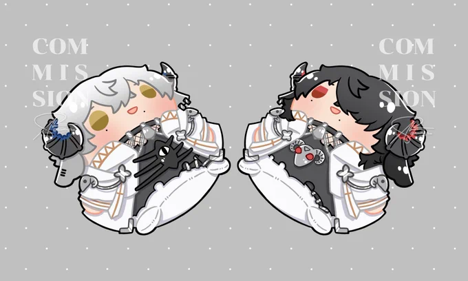  COMMISSION : คอมมิชชั่นบะเบวมุเด้งขาวดำสำหรับคุณ  ค่าาาา ٩(ˊᗜˋ)و ขอบคุณที่ชอบก้อนอ้วงบะเบวนะคะมาคอมมิชทั้งสองเวอร์เลย!  #AimRhythm_CMS