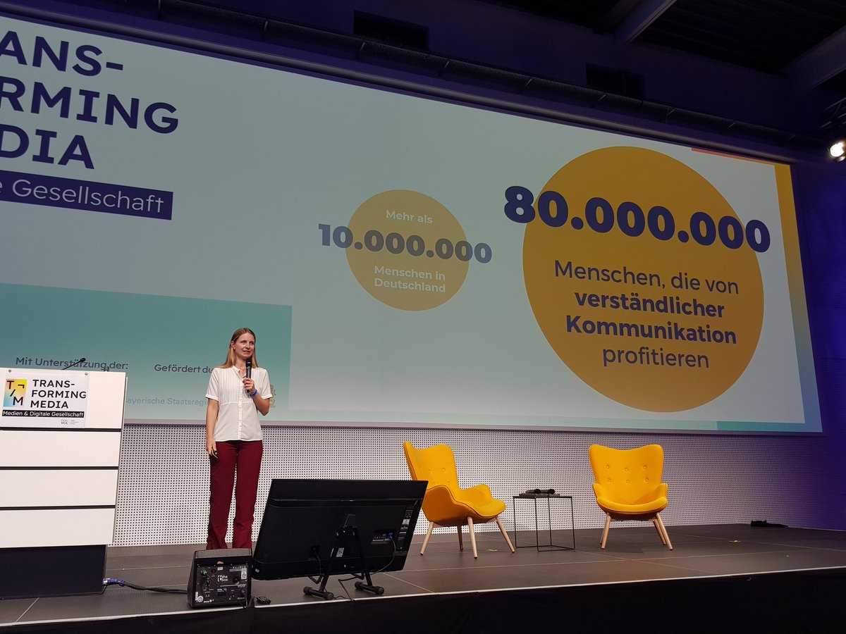 10 Mio Menschen in Deutschland sind auf leichte Sprache angewiesen. 80 Mio profitieren davon. Vanessa Theel, Co-Founderin von Summ.ai, bietet mit ihrem Startup ein Werkzeug, mit dem sich Texte einfach in leichte Sprache übersetzen lassen. #transformingmedia