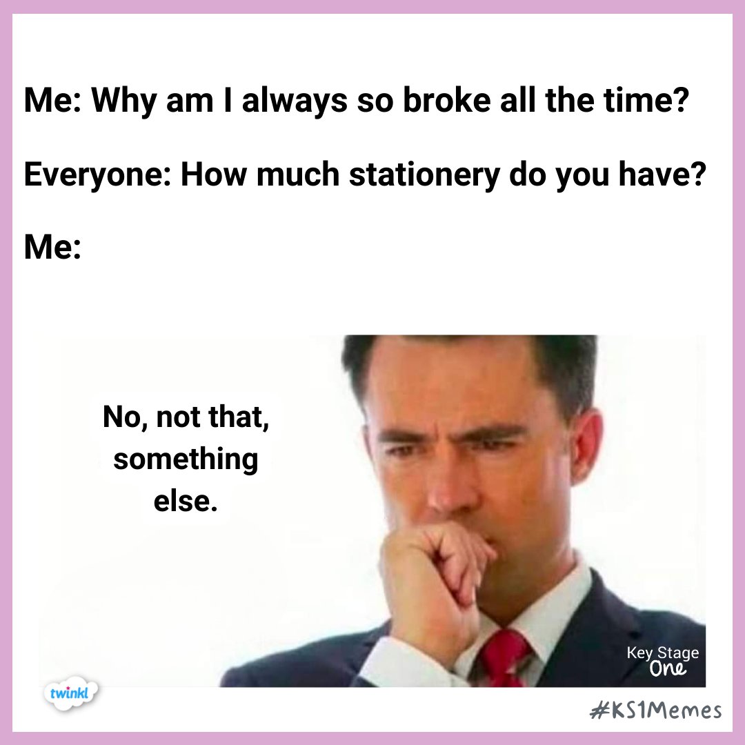 TwinklKS1's tweet photo. 🖋️

#KS1Memes #KS1Humour #KS1EduTwitter #TeacherMemes #Memes #Stationery https://t.co/Fx2rRg2kkA