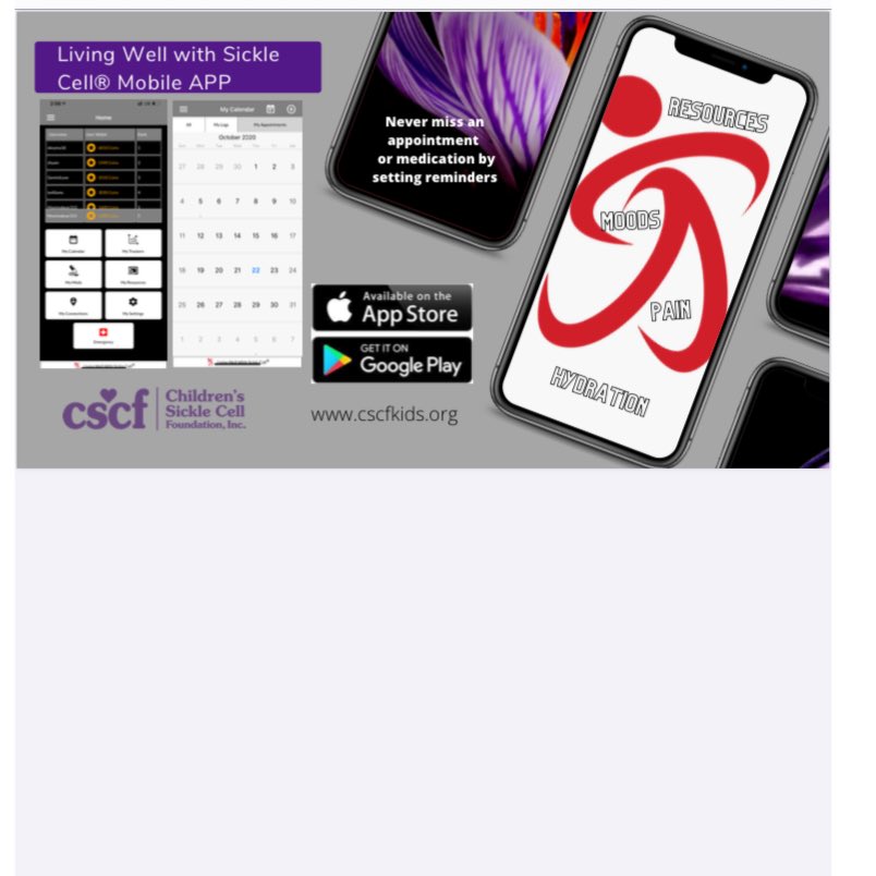 chelldabell's tweet image. Need help managing your chronic illness? There’s an app for that! It’s free! #ChildrensSickleCellFoundation #CSCF #SCD #SickleCell