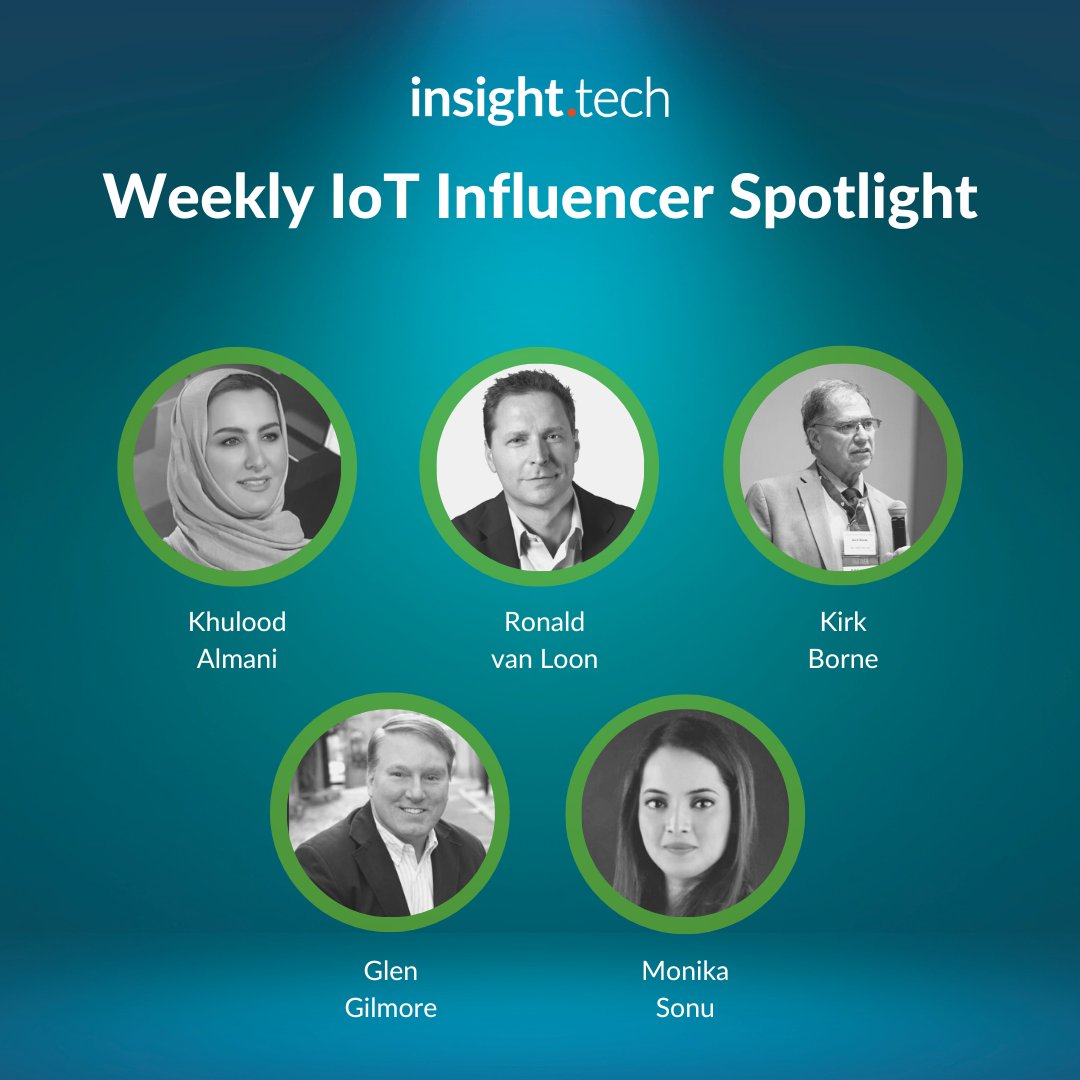 🔦 #IoT influencer spotlight ↓ 

🤖 @Khulood_Almani | #AI 
🛡️ @Ronald_vanLoon | #Cybersecurity 
💻 @KirkDBorne | #DevOps 
📡 @GlenGilmore | #5G 
🏥 @sonu_monika | #Healthcare

Thank you all for being a valued part of the #tech community!