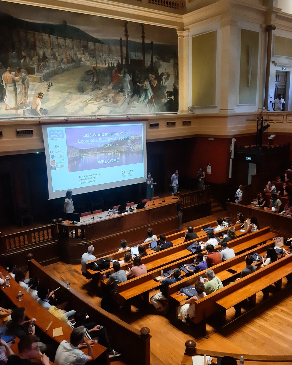 Miloš Fišar (@milosfisar) on Twitter photo Happy to be at <a href="/ESA_Lyon_2023/">ESA_Lyon_2023</a>! Thank you <a href="/mc_villeval/">M.Claire Villeval</a> <a href="/hopfensitz/">Astrid</a> <a href="/_FabioGaleotti_/">Fabio Galeotti</a> and <a href="/GATELAB1/">GATE-LAB</a> for hosting us! #ESAworld23 Happy to be at <a href="/ESA_Lyon_2023/">ESA_Lyon_2023</a>! Thank you <a href="/mc_villeval/">M.Claire Villeval</a> <a href="/hopfensitz/">Astrid</a> <a href="/_FabioGaleotti_/">Fabio Galeotti</a> and <a href="/GATELAB1/">GATE-LAB</a> for hosting us! #ESAworld23