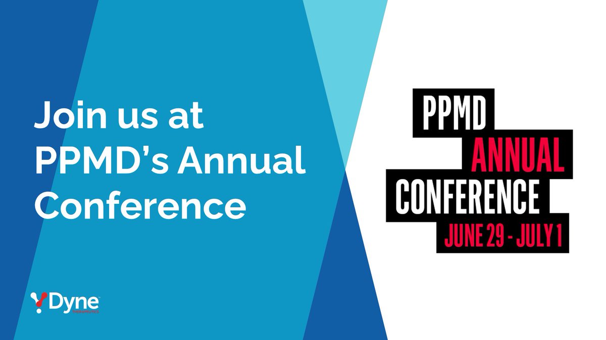 Dyne_tx's tweet image. We’re excited to sponsor @ParentProjectMD’s 2023 Annual Conference! Register to join us and the community at the conference, and be sure to visit our booth: bit.ly/3OoagSp #Duchenne #PPMDConference