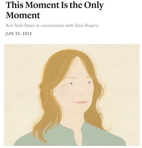 It was wonderful to talk with @danijshapiro about embracing change and living in the moment, for my interview series about bardo and the art of living. tricycle.org/article/dani-s… @tricyclemag #tibetanbuddhism #bardo #findinghappiness #liveyourlife