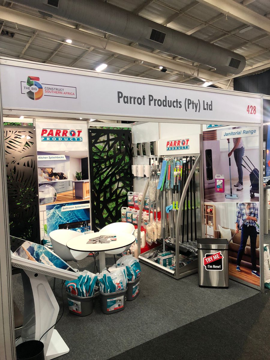 ParrotProducts's tweet photo. Parrot Products @ Big 5 Construct Expo Setup - A job well-done team👏👏 #Big5constructexpo #janitorial #broomsnadmops #cleaningchemicals #cleaning #stationery #signage

Would you like to know more-visit or contact us:
📧: sales@parrot.co.za
☎️: 0101404900
https://t.co/72WANTKoJc https://t.co/sDVmbheCtg