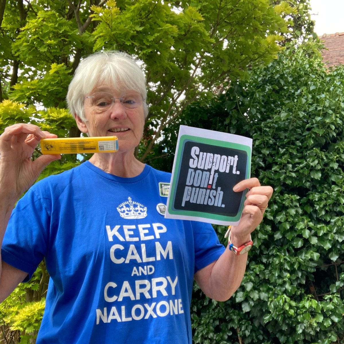 Here's my annual #SupportDontPunish day photo. June 26th always seems to be a sunny day. The messages don't change but of course there is a lot more we could and should be doing to prevent future harm.