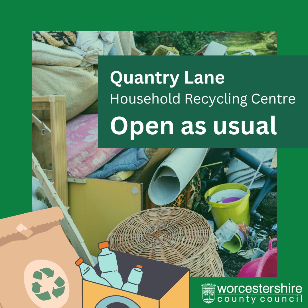 Worcestershire County Council on Twitter "Quantry Lane Household Recycling Centre is now reopen