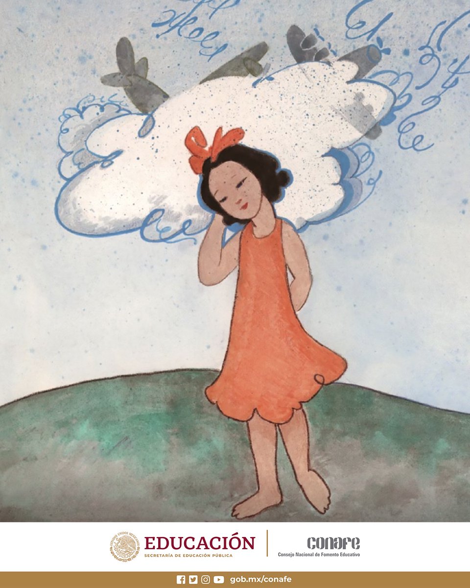 CONAFE_mx's tweet photo. Entre puestos con mercancía de un tradicional mercado, bajo un tendido de manta rosa, está una niña👧🏻 vendiendo nubes. Es "La vendedora de nubes⛅", historia escrita por Elena Poniatowska y Magda Montiel S. de nuestra Colección 📚 "Colibrí". #LibroConafe
https://t.co/nqLN21yOcn https://t.co/JFJyNWGy37