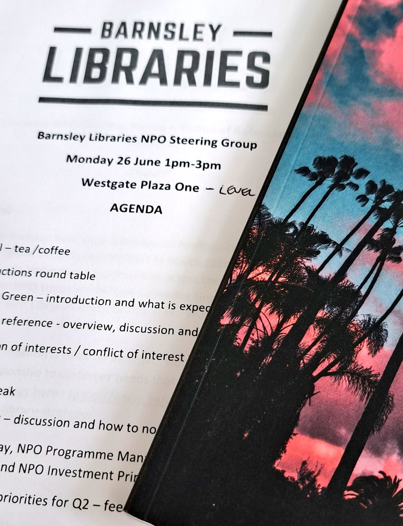 Attended the first meeting of the Barnsley Libraries NPO Steering Group today - excited about all the opportunities for literacy growth this funding is going to bring to our local communities. All part of creating a culture of reading for our students, both in &amp; out of school 📚