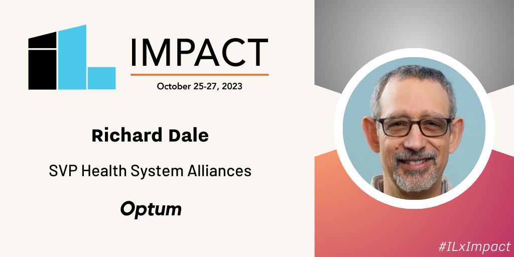 Get ready for Impact 2023 in Boston on Oct 25-27! Join Richard Dale (<a href="/rdale/">Richard Dale</a>), SVP of Health System Alliances at <a href="/Optum/">Optum</a>, as he reveals strategies for how managers can promote innovation within their teams. Don't miss it! hubs.ly/Q01Sz0qn0

#ILxImpact #innovation
