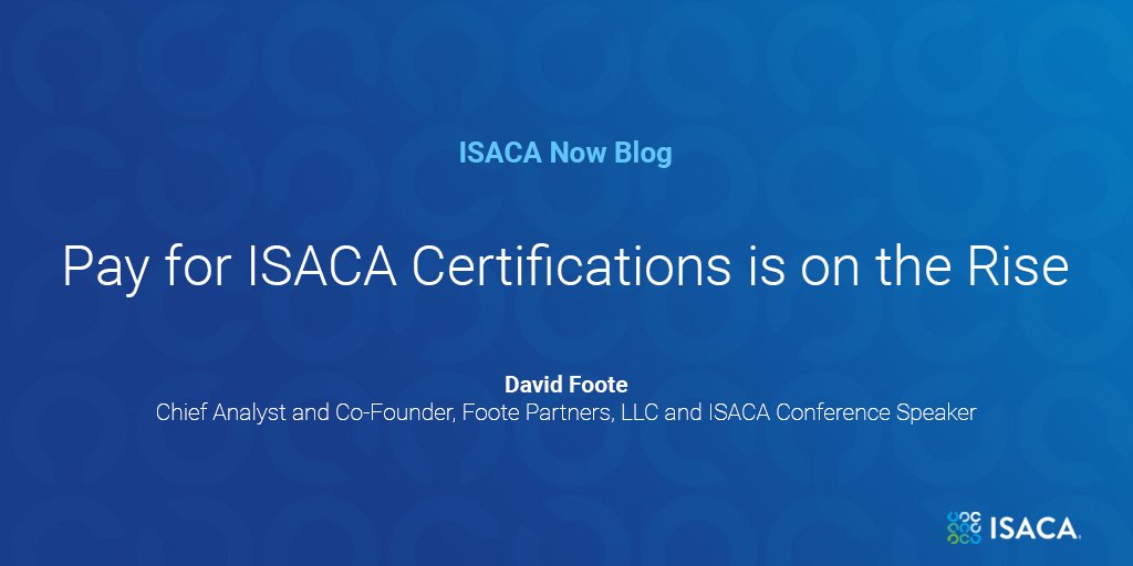 Have you seen the new industry certification pay data? Spoiler alert for ISACA cert-holders: there is plenty of good news! bit.ly/3qWD0bf
