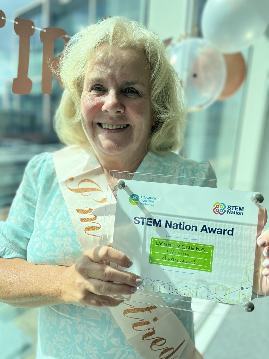 A massive thank you to our #STEMtastic team member @lynnyeneka for all she has done for STEM across her career but particularly as regional STEM officer and member of our STEM team. We will miss you enormously but happy retirement adventures 🎉 🎊
