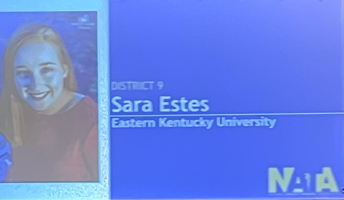 Congrats to Athletic Training Program student <a href="/sara_estes23/">Sara Estes</a> on winning the #NATA2023 Bobby Gunn Student Leadership Award! We are so proud of you! <a href="/ekuatp/">EKU Athletic Training Program</a> <a href="/EKU_ESS/">EKU Exercise & Sport Science</a> <a href="/EKU_CHS/">EKU CHS</a>