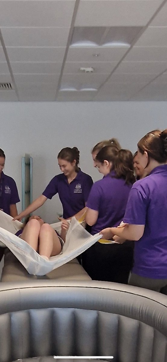 Student midwives facilitating pool births and safe evacuation #midwifery #studentmidwives @UoLMidSoc @UoL_Paramedics @UoL_CSS @UoL_HSC @UoLNursing @UoL_Physio @unilincoln @ML_Evans4 @nmcnews @HeatherB_RCM @RCM_SMF @ymcgrath83 @hmchilvers @CommMidwivesULH @ULHTMaternityPH