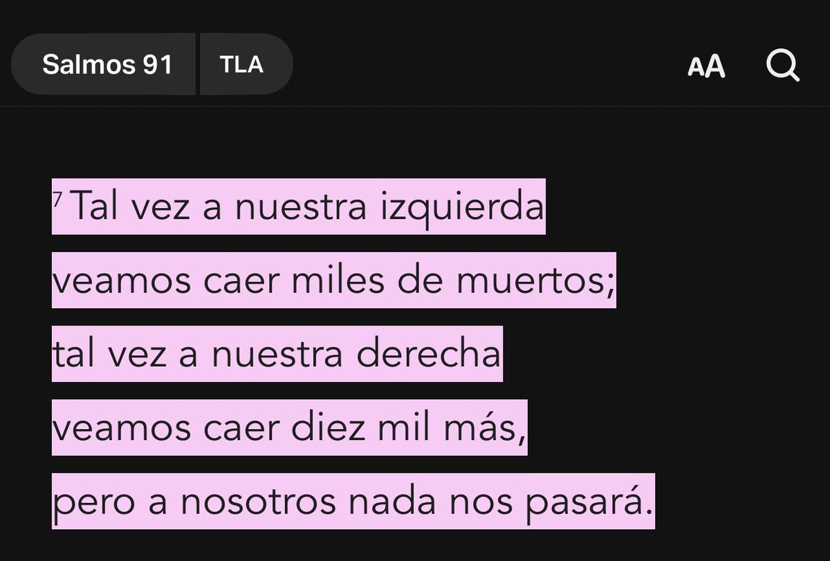 “Dios dice: «Mi pueblo me ama y me conoce; por eso yo lo pondré a salvo.”
Salmos 91:14 TLA