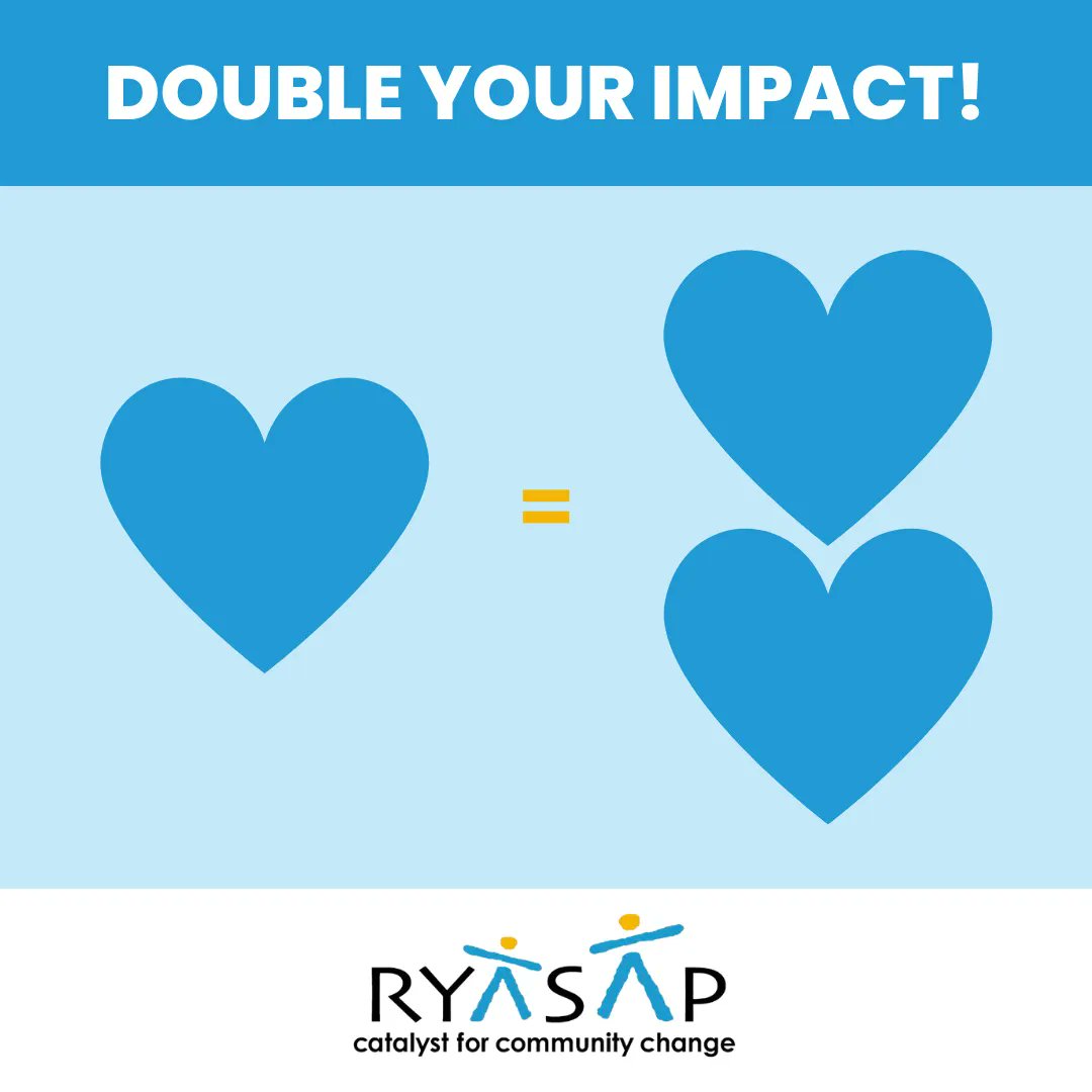catalystinct's tweet image. It’s not too late to make your impact to RYASAP count double! Your donation will be matched by a generous anonymous donor through this Friday, June 30. Don’t wait until time runs out - donate today: buff.ly/3P02Sgt