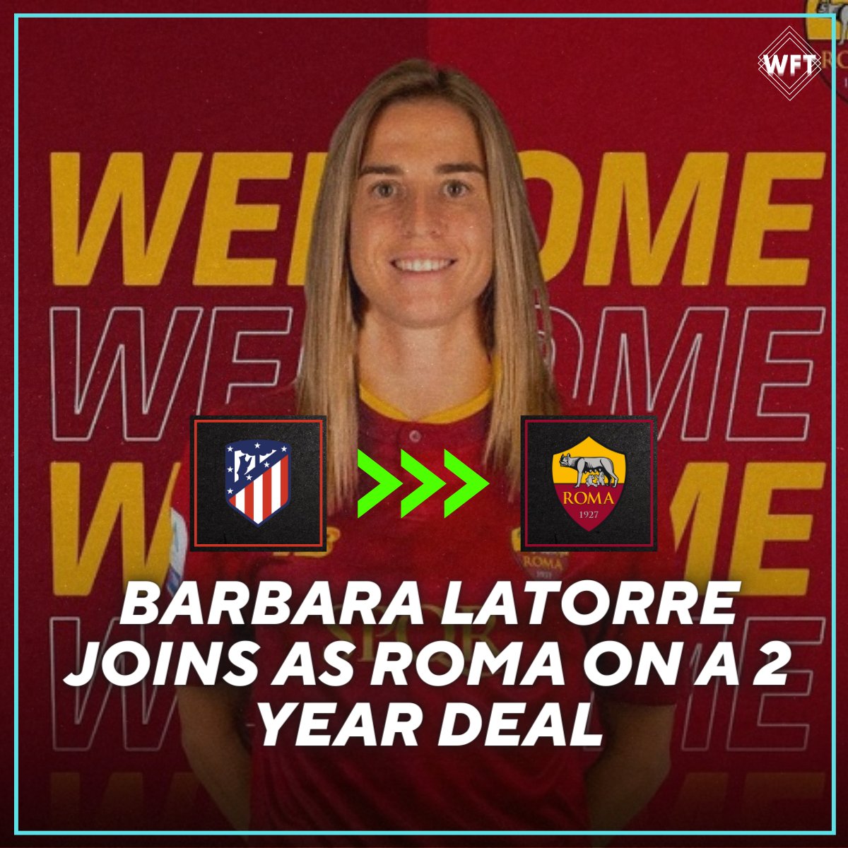 AS Roma have completed the signing of Barbara Latorre on a two-year-deal. #ASRomaWomen