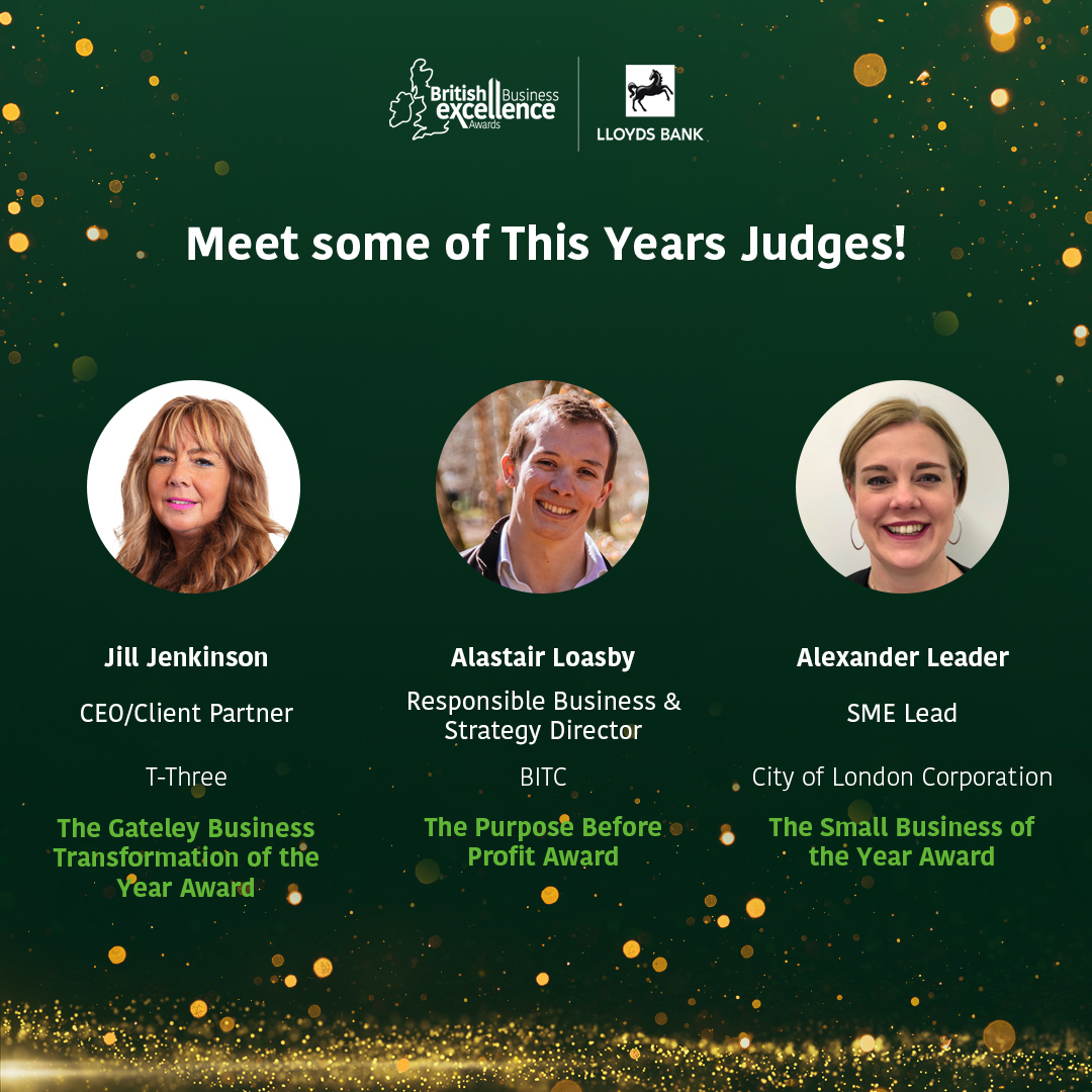 📢 MEET OUR JUDGES

There's not long left to enter. Apply before the deadline on 7th July 👉 bit.ly/42TUORN  

#BusinessExcellence #BusinessAwards #CelebratingSuccess #BritishExcellence