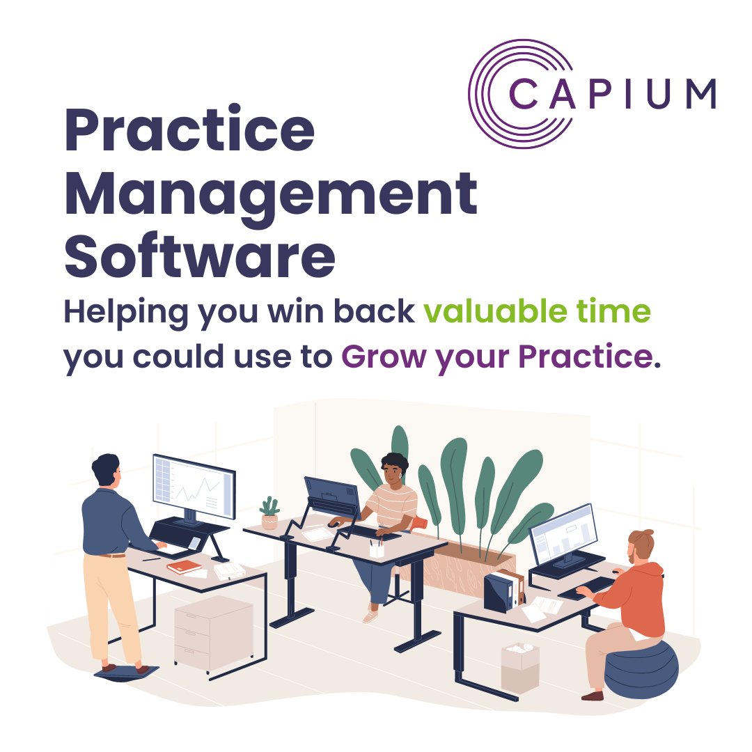 Capium's tweet image. Capium #PracticeManagement #software is the tool specially designed to help you smoothly manage your #accountingpractice.

Discover it first hand, sign up to a #FREE trial today bit.ly/3uzXe9L and start your journey!
