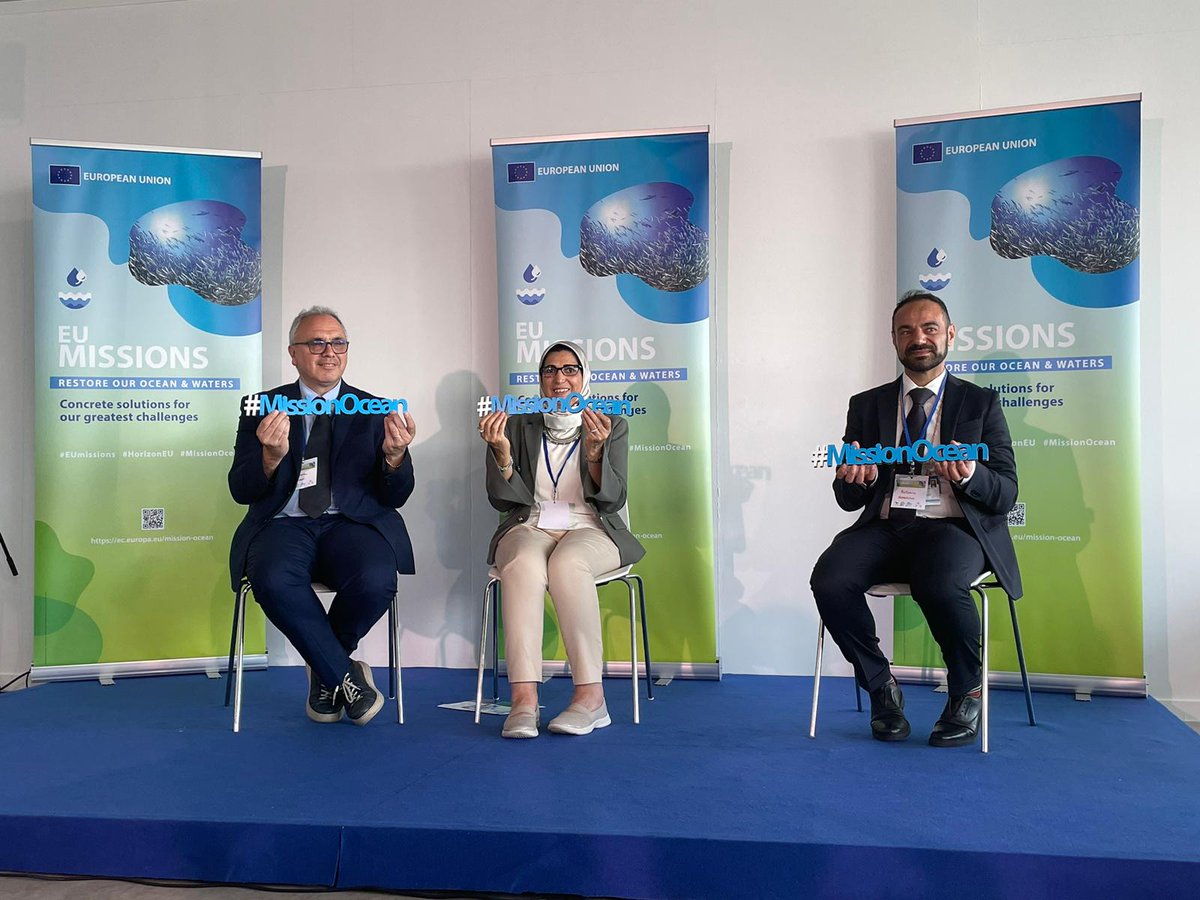 OurMissionOcean's tweet photo. The panels on #shipping, #ports, #fishermen, #sports, #Mediterranean initiatives, #education, and #workforce highlight how important the ocean and waters 🌊 are to our everyday lives and why protecting them is paramount to our future and the health of the 🌍. 💯 #missionocean https://t.co/FwTBw9LTZ2