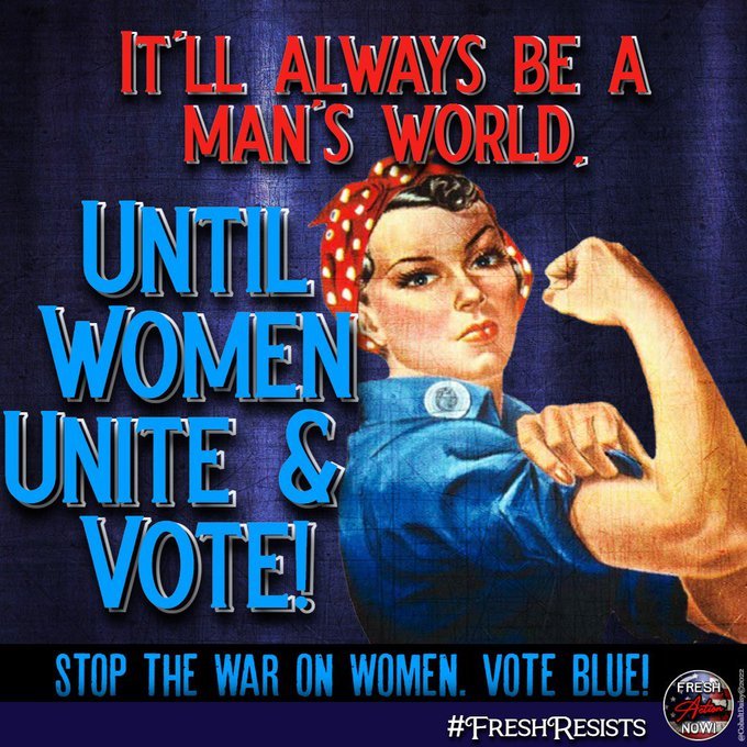 Roe, Roe, Roe your vote in every election. #ProudBlueWoman