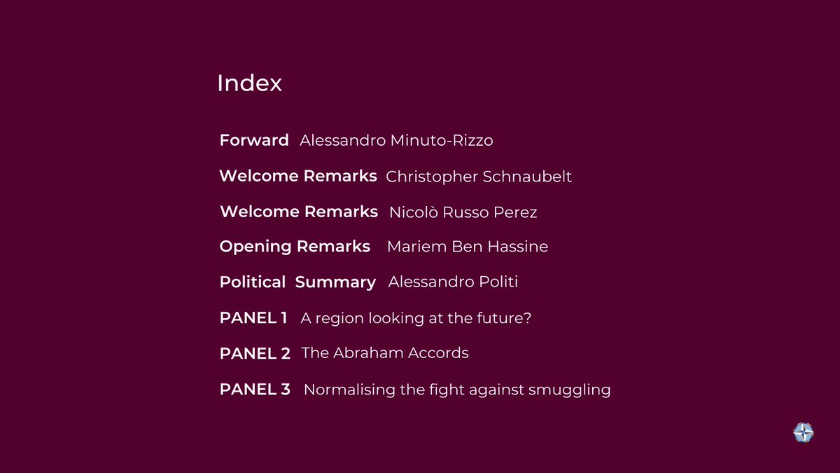 NATOFoundation's tweet photo. As today’s #MondayBook we are glad to share our new #publication compiling the proceedings of the 2022 edition of #ArabGeopolitics, the NDCF series of annual events dedicated to the #MENAregion, held last October at the #MAXXI Museum in Rome. The full PDF: https://t.co/9zivIAXu5r https://t.co/eCx7VARABx