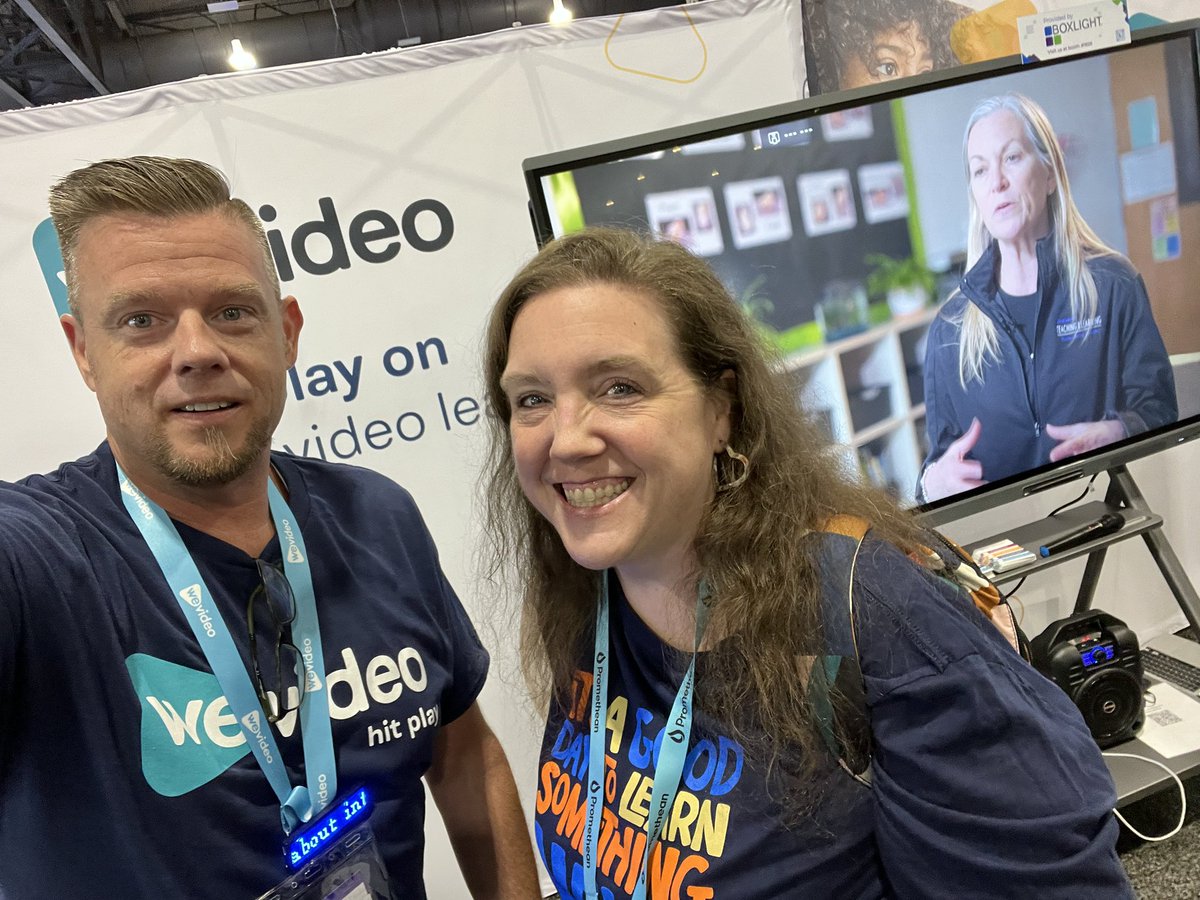 AMBatten's tweet photo. You know I love @WeVideo #WeVideoAtISTE π https://t.co/rL9vaZBKxW