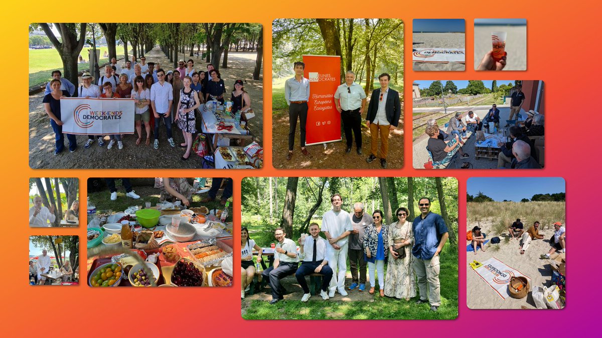 MoDem's tweet image. 🌞 #WeekEndDémocrate | Première édition partout en France

🥤 Militants et sympathisants ont eu le plaisir de se retrouver dans nos mouvements départementaux pour partager et débattre tout le week-end !

👏 Bravo à tous pour votre engagement et votre enthousiasme !