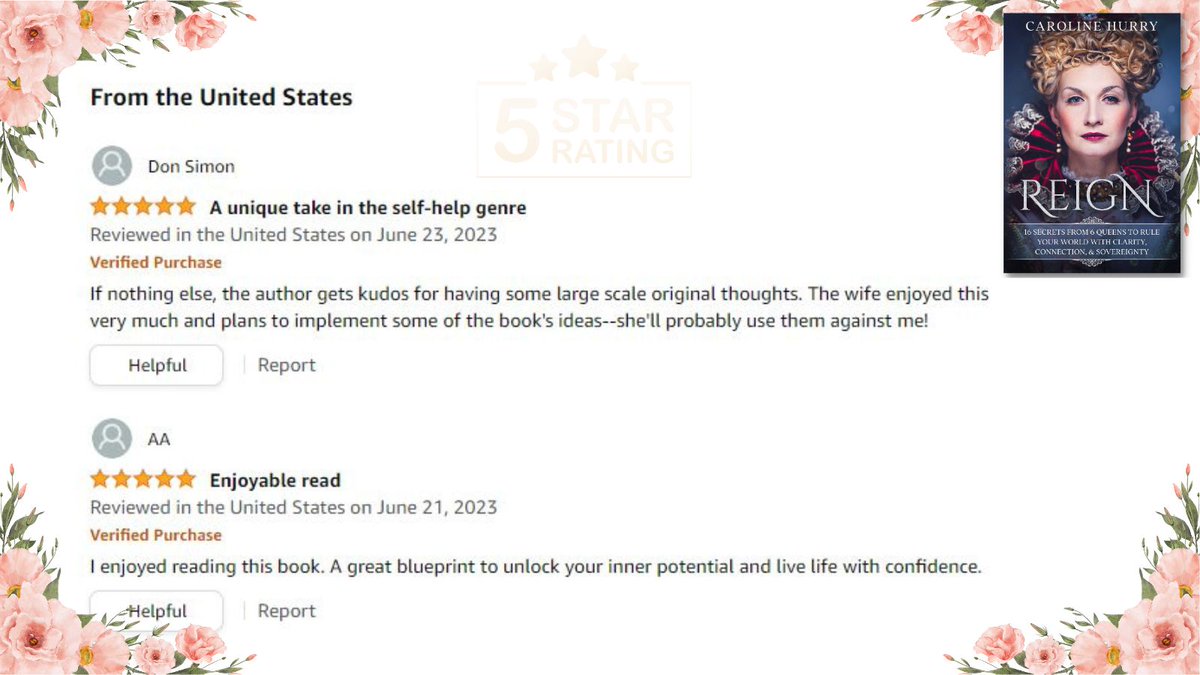 hyggequeen2's tweet photo. ποΈ All writers adore readers who leave glowing five-star reviews! Well, at least I do!π· Woo hoo! More June reviews for Reign 16 Secrets π #reign16secrets #bookreview #WritersLoveReaders https://t.co/tZjsWsnWoa