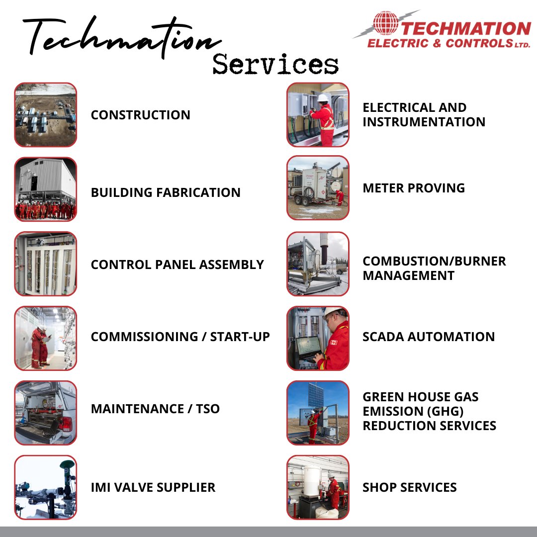 Tech_mation's tweet image. Techmation Electric &amp;amp; Controls Ltd. is one of "Canada's Best Managed Companies," providing a complete range of electrical and instrumentation services to all facets of the commercial and energy sectors.

Please visit our website at: techmationelectric.com

#techmation #electric