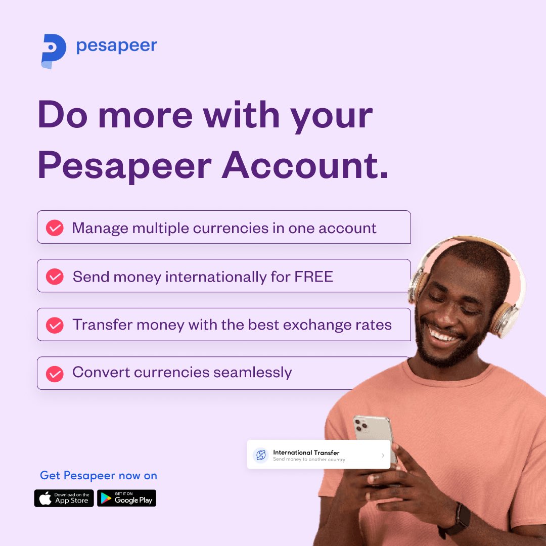 Pesapeer lets you handle multiple currencies, send money internationally for free, and enjoy the best exchange rates. It's the smart way to stay financially connected! 🌎💸

#pesapeer #onlinemoneytransfer #instantpayments #fundstransfer #moneytransfer #payments
#fintech