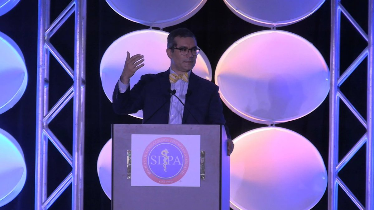 Dr. @AMostaghimi, Medical Director of #DermPAsummer, wrapped up this year’s @dermPA conference with compelling talks on the “Future of Dermatology” and “What Do We Owe To Ourselves and Our Patients”