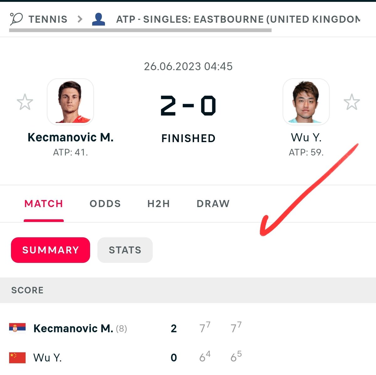 Premium⛎️🈯️🈳️⛩️
#ATPEastbourne 
Miomir Kecmanovic
🆚️
Yibing Wu
🔥☑️☑️☑️☑️☑️☑️🔥
     🧨 Over 23.5  🧨
🔥☑️☑️☑️☑️☑️☑️🔥
@MioKecmanovic
#YibingWu #Tennis
#TennisPicks @TennisTV 
🔥☑️☑️ Retweet ☑️☑️🔥