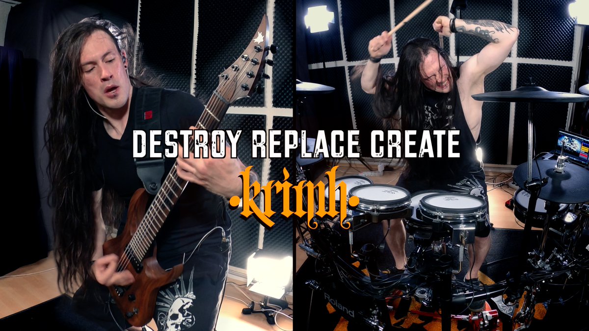 Watch my NEW play-through video of 'Destroy Replace Create' using my signature drum software KRIMH DRUMS by @BogrenDigital : youtu.be/QHnGDm7HaZ8