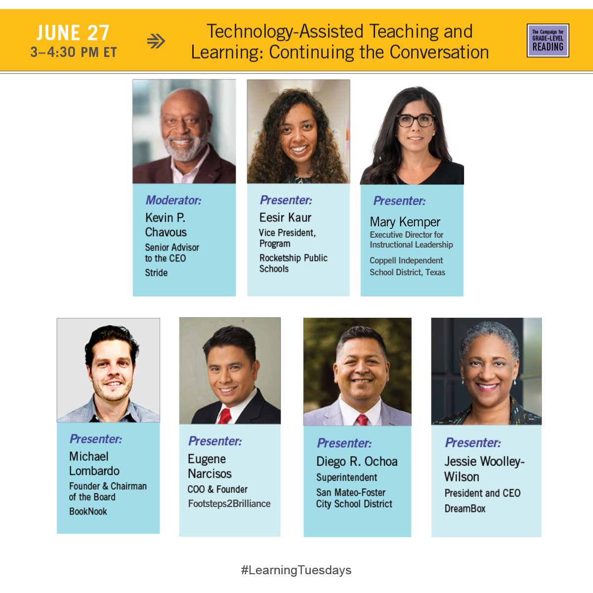 DreamBox_Learn's tweet photo. DreamBox CEO @jessieww, #EdTech providers, and district partners are joining @readingby3rd TOMORROW at 3-4:30 PM ET to share how they've partnered over the past 2 years and leveraged tech-enhanced teaching. Register here: https://t.co/vOQT7zZbUV   #LearningTuesdays https://t.co/0p0n9p7Esg