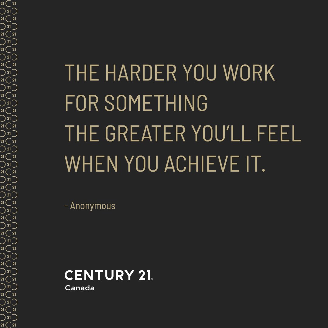 'The harder you work for something, the greater you'll feel when you achieve it.' - Anonymous 

#MotivationMonday

Katie Good
Realtor
Century 21 Grande Prairie Realty Inc.
780-512-4212 facebook.com/20427038642172…