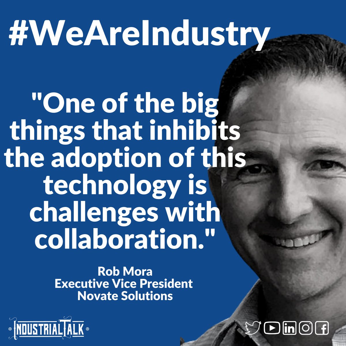 Rob Mora with Novate Solutions and the power of industrial collaboration on Industrial Talk.  Enjoy the full conversation HERE:  industrialtalk.com/episodes/rob-m…
#Manufacturing
#industry40