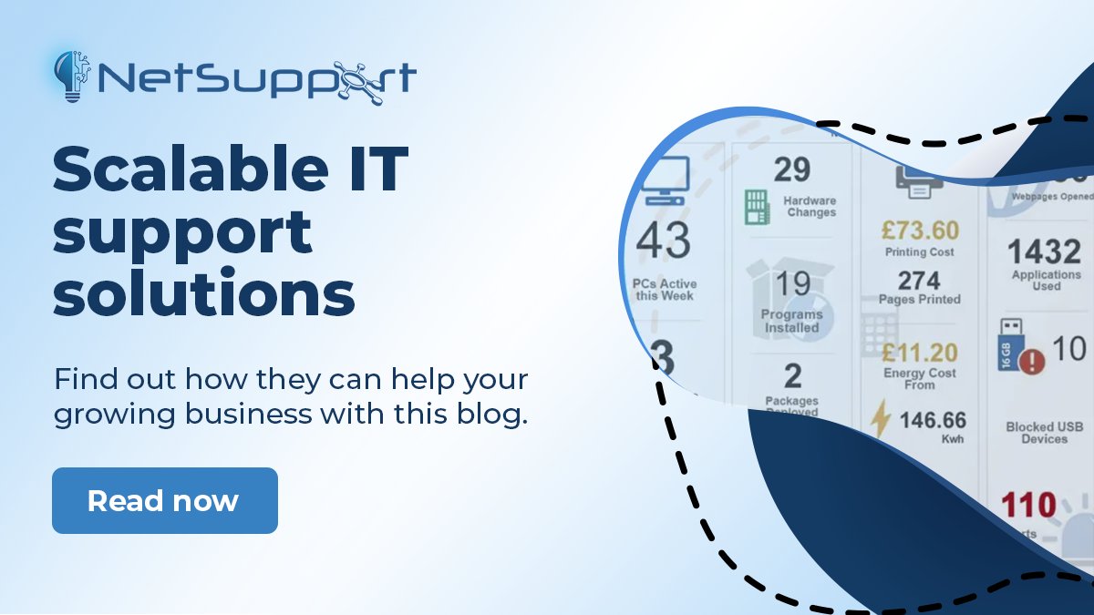 NetSupportICorp's tweet image. What does scalable IT support mean and how can it help grow your business? Find out with this blog post mvnt.us/m1421028

#ScalableIT #ITAM #SME