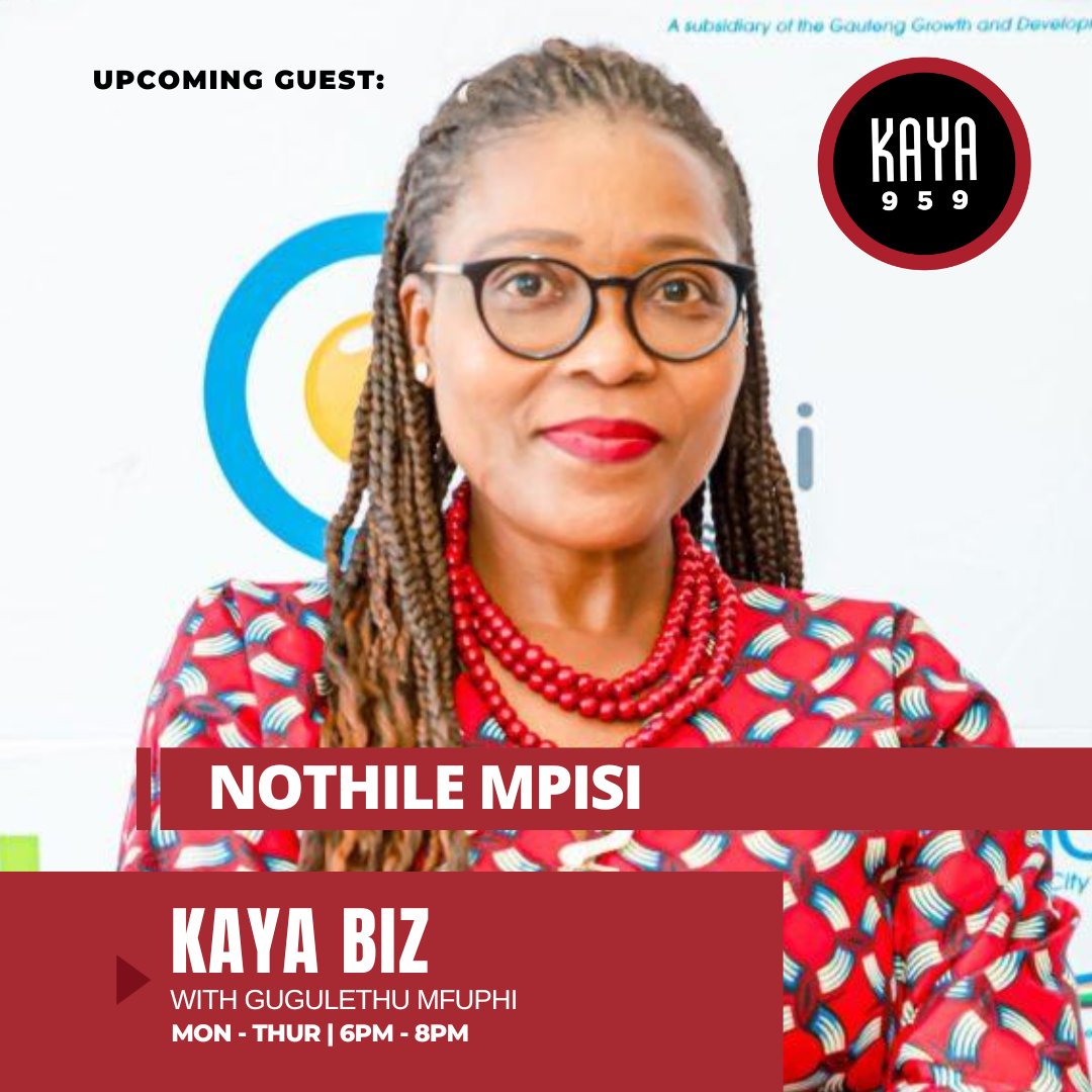 Kaya ON 959 (@kayaon959) on Twitter photo What would you like to know about business incubators? This evening on #KayaBiz, <a href="/gugumfuphi/">Gugulethu Mfuphi</a> will be joined by the CEO of the Innovation Hub, Nothile Mpisi.
Send a voice note with your questions for Mpisi about funding and how The Innovation Fund can assist you. 063 6880 959 What would you like to know about business incubators? This evening on #KayaBiz, <a href="/gugumfuphi/">Gugulethu Mfuphi</a> will be joined by the CEO of the Innovation Hub, Nothile Mpisi.
Send a voice note with your questions for Mpisi about funding and how The Innovation Fund can assist you. 063 6880 959
