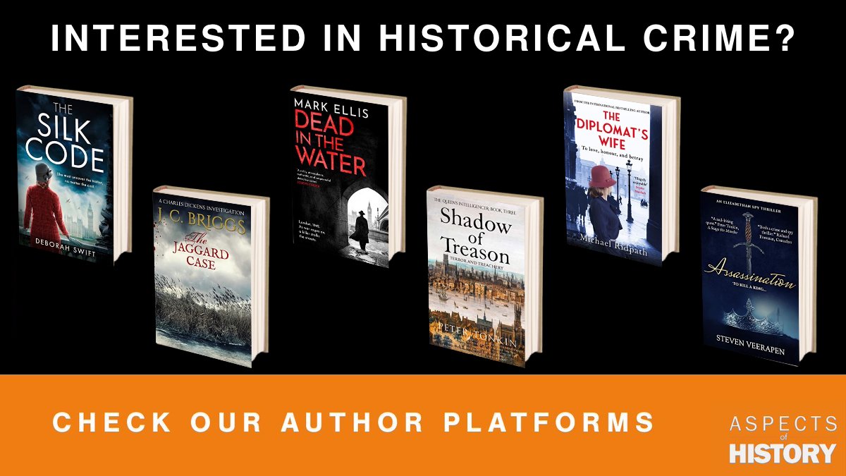 Interested in Historical Crime?

Check out our Author platforms with
@swiftstory @JeanCBriggs @MarkEllis15
@petertonkin50 @MichaelRidpath @ScrutinEye

aspectsofhistory.com/authors/

@HistoriaHWA

#historicalcrime #writingcommunity #booklovers