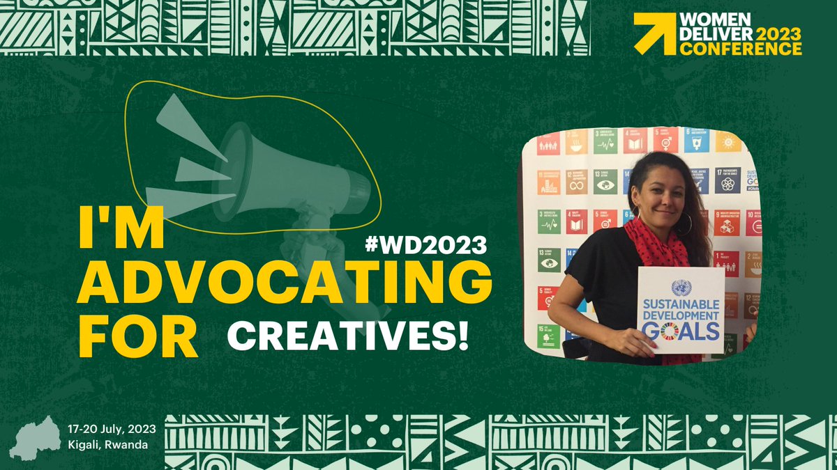 Are you attending #WD2023?  Don't miss the @womendeliver Arts & Film Festival!!! ♀️🎨📽️

As the curator, I'm showcasing 160+ #films , music/poetry videos, #photographs, #NFTS & more in Kigali, Rwanda!

Plus, we have a #DJ and an #openmic! 🎤

Come meet the #artists @ #wdaff!!