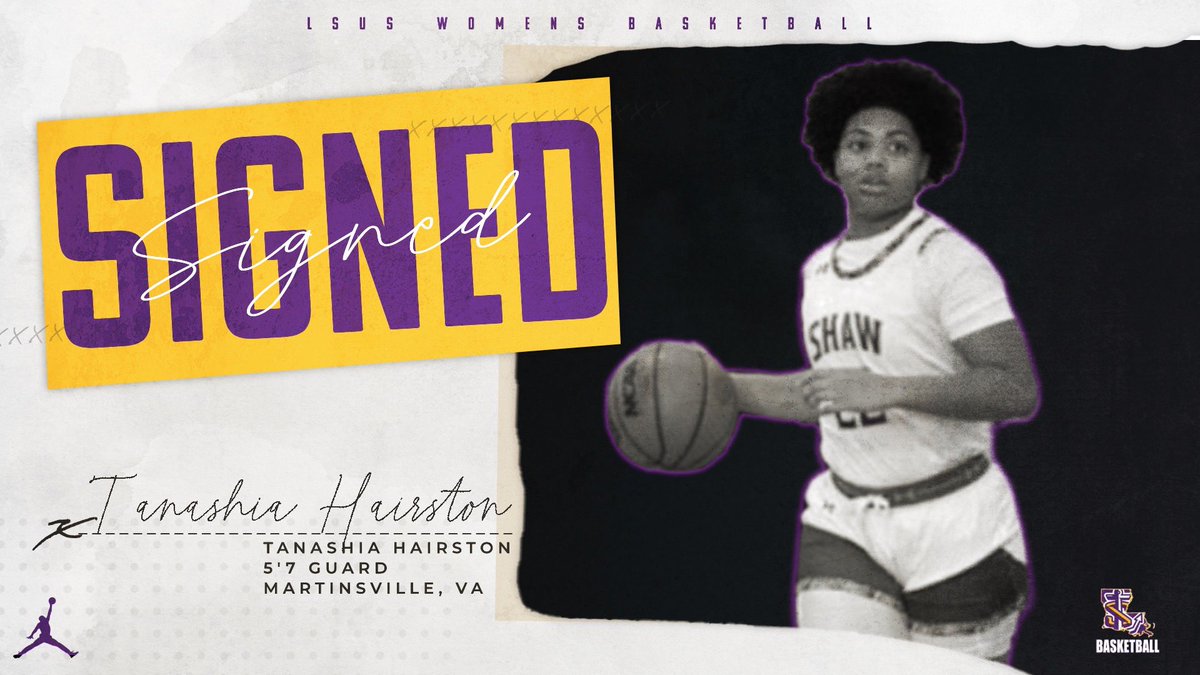Women’s Basketball would like to welcome Tanashia Hairston to the program! Tanashia is a transfer guard from DII Shaw University where she averaged 5 points while shooting 43% from 3 as a freshman, and was an All-CIAA Rookie Team selection. 

#AnchoUp #LSUSWBB