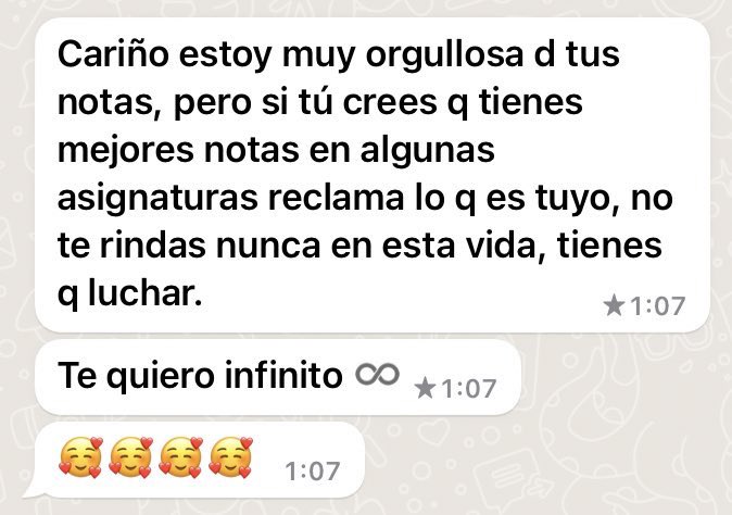 que suerte tengo, te amo mami🥹