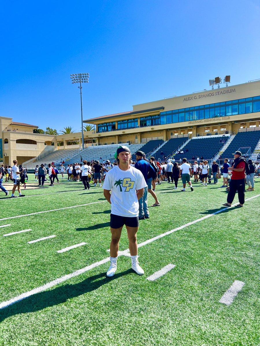 Had a Great time at the Cal Poly Camp! Thank you for having me out! <a href="/CoachJackCP/">Asa Jackson</a> @CodyvonAppenCPU <a href="/BThompson_BT/">Brandyn Thompson</a>
