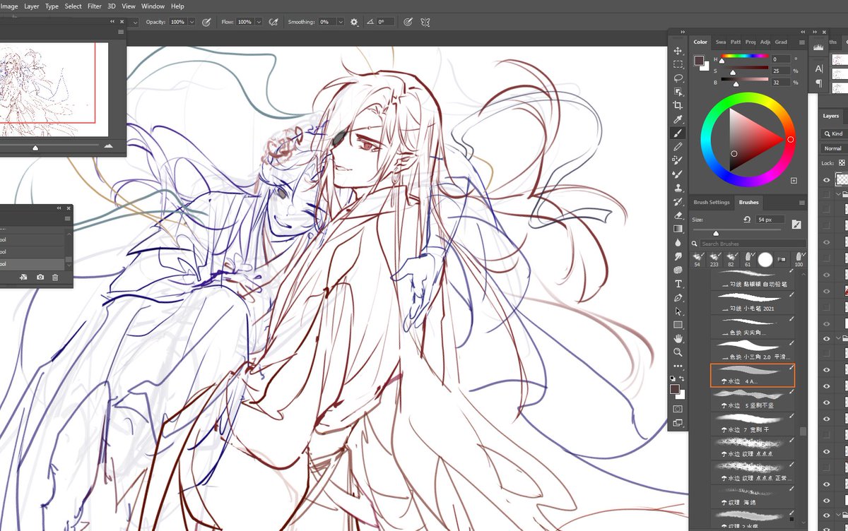 #TGCF #tgcf #hualian #天官賜福 #HuaCheng #Hualian #XieLian  
Wip~