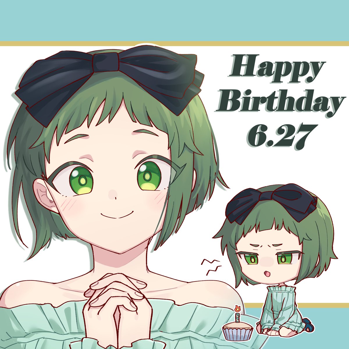 #桃瀬遍誕生祭2023 #ミルグラムファンアート

Happy birthday Amane!!!!! 🥺💚