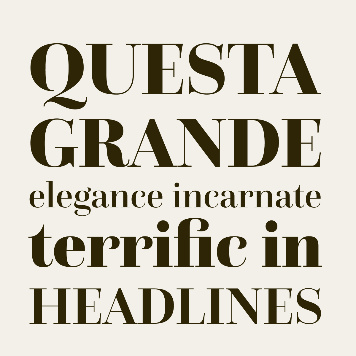 I Love Typography on Twitter "We love the understated charm of Questa